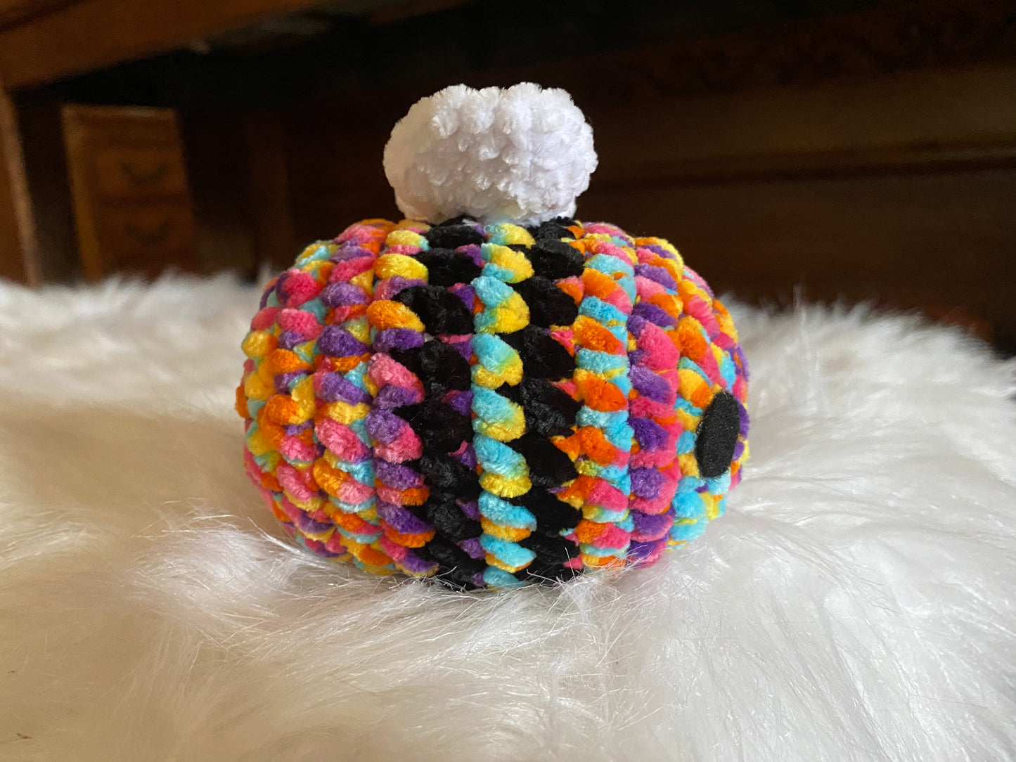 Rainbow Bee Crochet Amigurumi