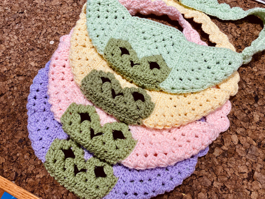 Frog Crossbody Crochet Bag