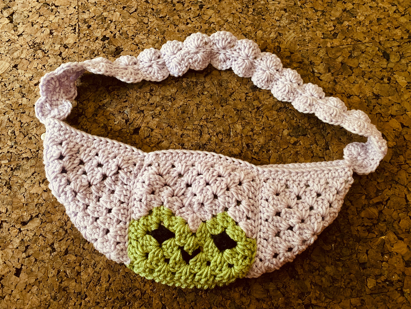 Frog Crossbody Crochet Bag